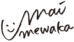 Mai Umewaka（梅若舞選手の手書きサイン）